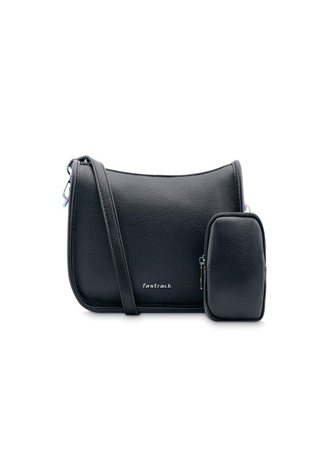 Fastrack Mystique Shoulder Bag| Party and Evening-Carry Ladies Handbags| Faux-Leather Women's Handbags - Image 1